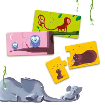Djeco Puzzle duo Mama i beba - uzrast 2+ godine