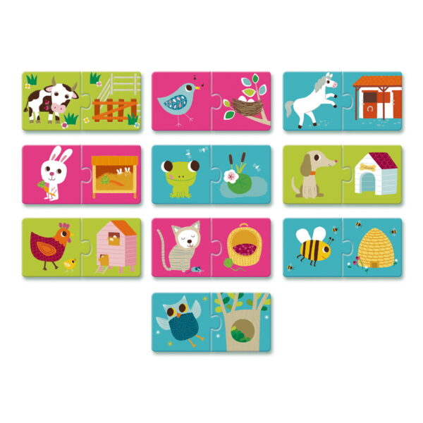 Djeco Puzzle duo Gdje žive životinje - uzrast 2+ godine - Image 2