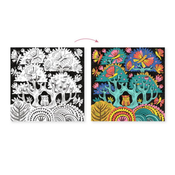 DJ08652-C2-RVB Djeco Set za 3D bojenje – fantastična šuma (3D naočale uključene) - Image 4