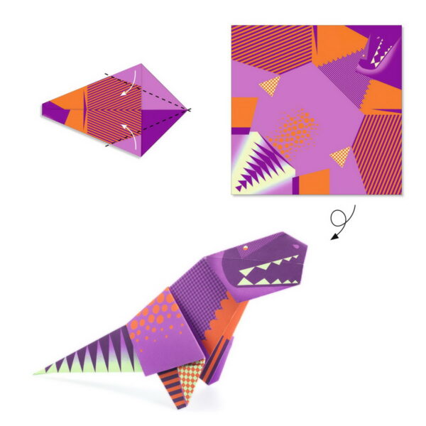 Djeco Origami Kreativni set - Dinosauri - 6+ godina - Image 5