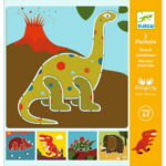 Djeco Bojanka sa šablonama Dinosauri - 4+ godine - Image 2