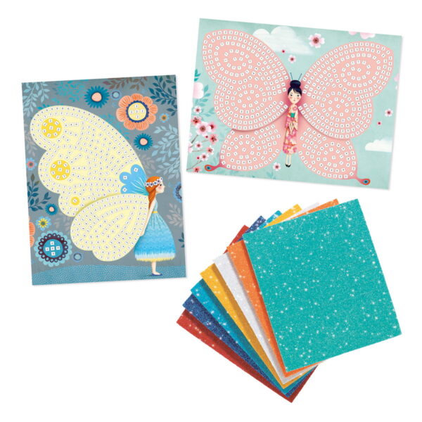 Djeco Kreativni set Mozaik- Leptiri -5+ godina - Image 2