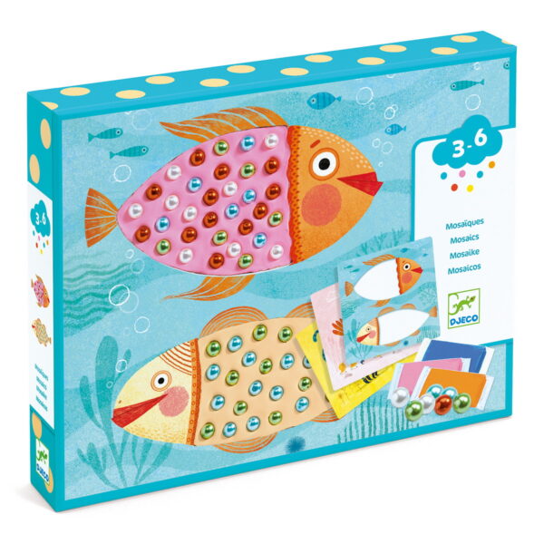 DJ08930-B3D-RVB Djeco Kreativni set - Mozaik Ribice - 3+godine - Image 2