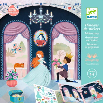 Djeco Kreativni set s naljepnicama - Život na dvoru - 4+ godine