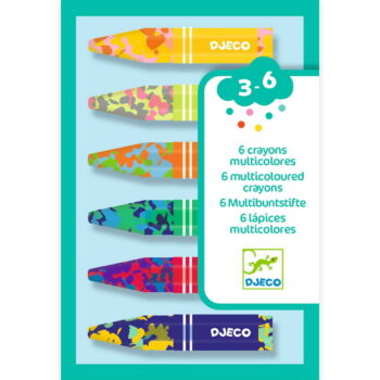Djeco pastelne bojice - set 6 raznobojnih bojica  - Flower