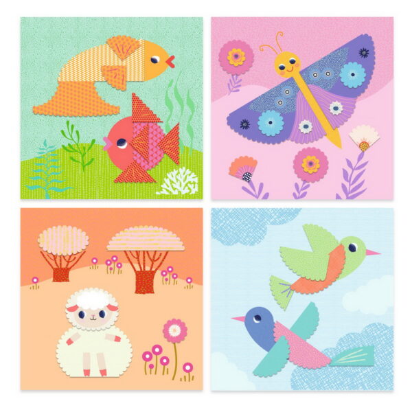 DJ09057-C-RVB Djeco Kreativni papirni set - Crinkle cutting - Image 3