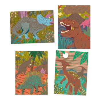 Djeco Bojanka sa strugalicom - Dinosauri