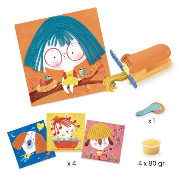 Djeco Kreativni set sa plastelinom - Frizure -3+ godine - Image 2