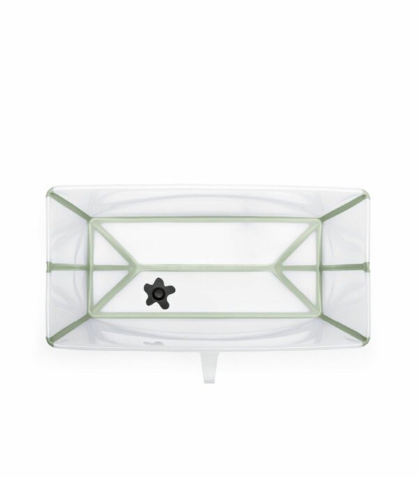 FlexiBath_TranspGreen_TopView_211112-8I8298_eCom Stokke Flexi Bath kadica Transparent Green - Image 2