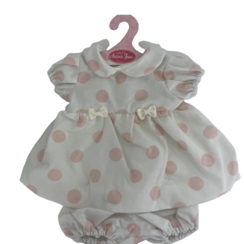 Antonio Juan Odjeća za lutke od 42 cm - Haljinica na roze tufnice