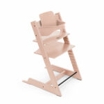 Stokke Tripp Trapp Hranilica Stolica Serene Pink + GRATIS Ogradica Baby Set² Serene Pink