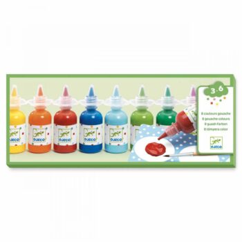 Djeco bojenje - vodene bojice - set 8 bočica boje