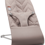 BabyBjörn Ležaljka za bebe Bliss - Petal Sand Grey, Cotton