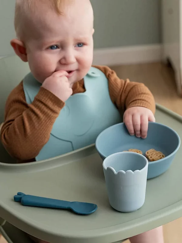 109325001alt1 Done by Deer Set za jelo Prvi obrok Kiddish - Blue - Image 2