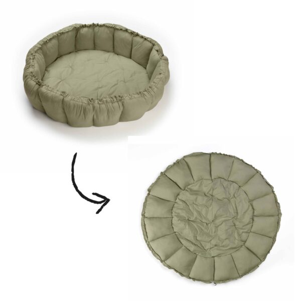 Bloom Meadow green – transforming without logo Play&Go 3u1 Bloom podloga za igru i gnijezdo za bebe - Meadow Green - Image 32