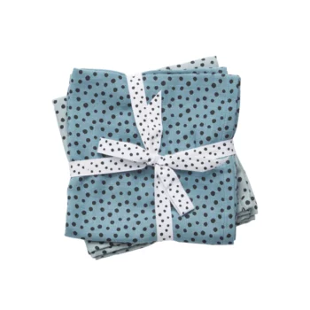 Done by Deer - Komplet 2 pamučne pelene 70×70 – Happy Dots Blue