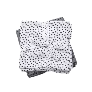 Done by Deer - Komplet 2 pamučne pelene 70×70 – Happy Dots Grey
