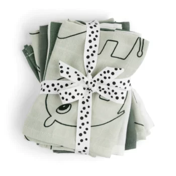 Done by Deer platnene maramice (5kom) 30×30 – Deer Friends Green