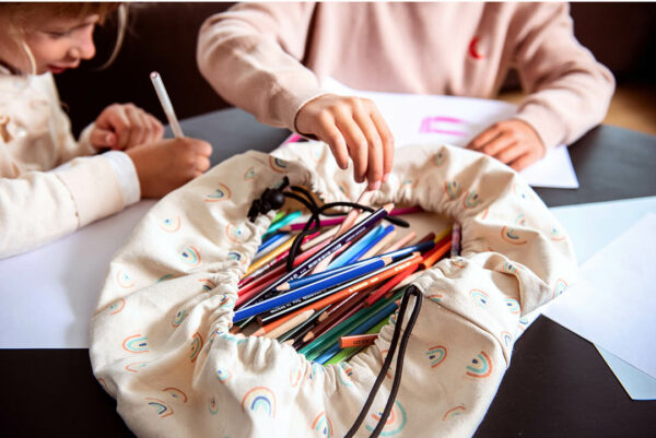 Play&Go 2u1 Mini podloga za igru i vreća za igračke - Duga - Image 9