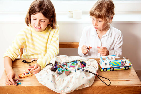 Play&Go 2u1 Mini podloga za igru i vreća za igračke - Duga - Image 6