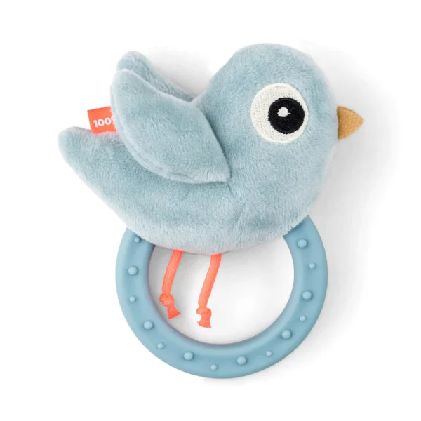Sensory-rattle-w-and-teether-Birdee-Blue-Back-2-PS_700x Done by Deer 2u1 Senzorna zvečka s glodalicom - Birdee Blue - Image 2