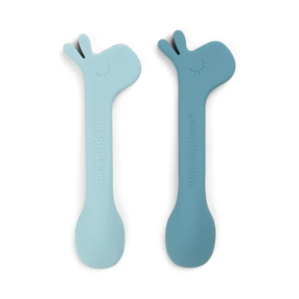 Silicone-spoon-2-pack-Lalee-Blue-Back-3-PS_700x Done by Deer Set silikonskih kašikica (2 kom) – Lalee Blue - Image 2