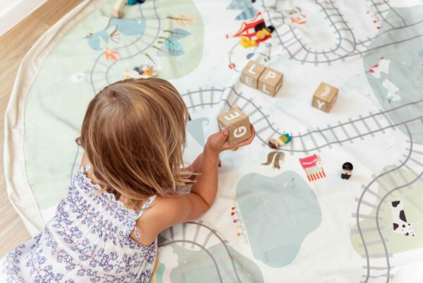 Trainmap7 Play&Go 2u1 Podloga za igru i vreća za igračke - Željeznica - Image 6
