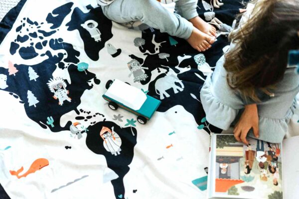 Worldmap10 Play&Go 2u1 Podloga za igru i vreća za igračke - Karta svijeta - Image 6