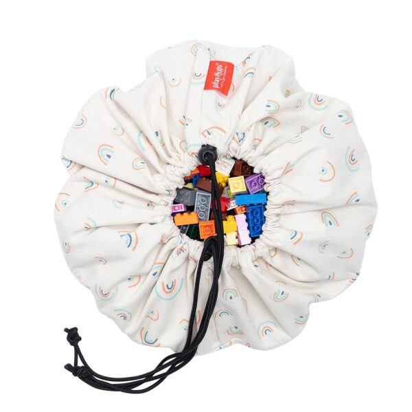 Play&Go 2u1 Mini podloga za igru i vreća za igračke - Duga - Image 2