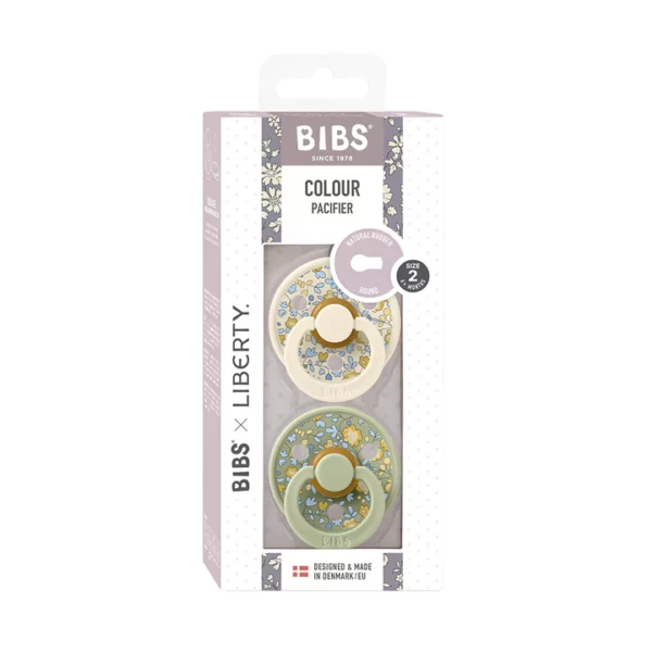 12011103_5713795243099_BIBSxLIBERTY_COLOUR_PACK_Rnd_Latex_S2_Eloise_SageMix_3_720x BIBS x LIBERTY cucle Eloise - Sage mix (6-18m) – 2kom - Image 2