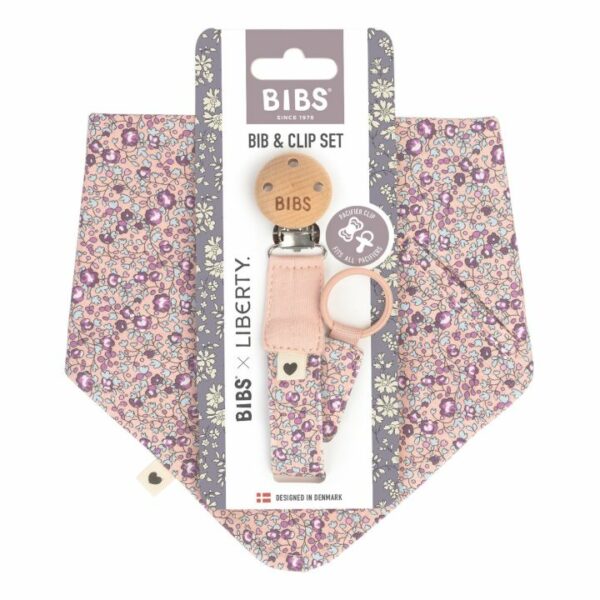 Bavoir bandana - Bibs x Liberty Blush BIBS x Liberty set vezica i marama podbradnik - Eloise Blush - Image 1