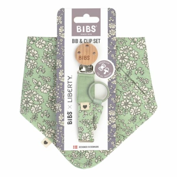 Bavoir bandana - Bibs x Liberty Sage BIBS x Liberty set vezica i marama podbradnik - Capel Sage - Image 1