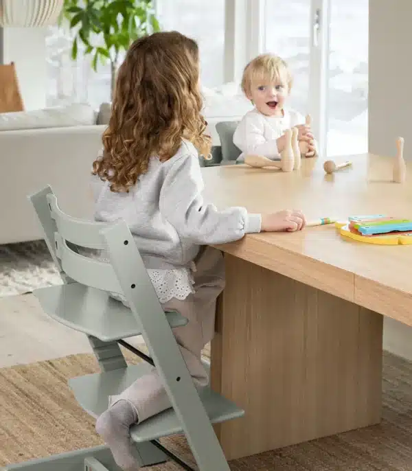 TrippTrapp_Chair_BabySet_News23_230215_8403_eCom Stokke Tripp Trapp Hranilica Stolica - Glacier Green - Image 3