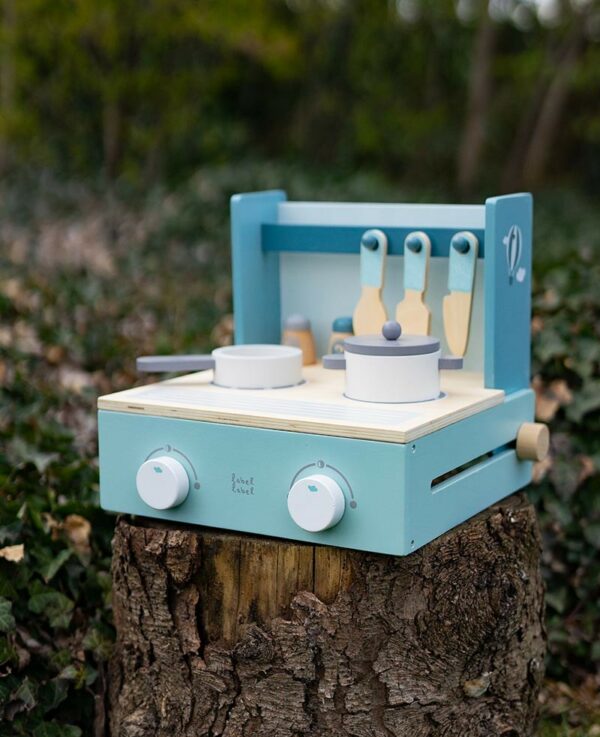 Label Label Drveni prenosni šporet - Green - Image 2