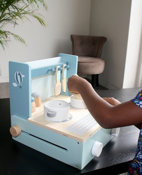 Label Label Drveni prenosni šporet - Green - Image 3