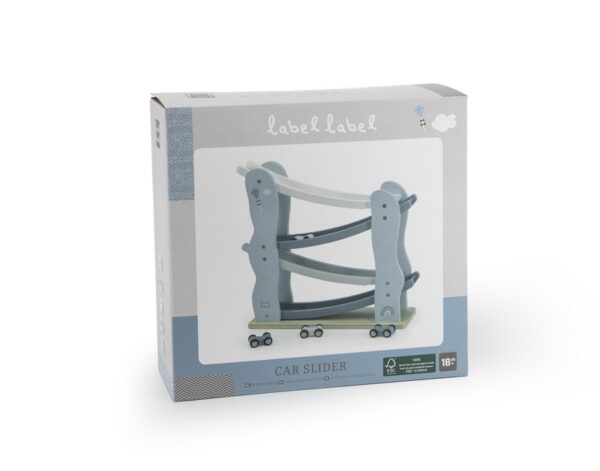 LLWT-25132-1 Label Label Drvena trkača staza – Car slider Blue - Image 4