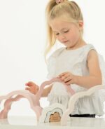 Label Label Drvena igračka duga - Pink - Image 2