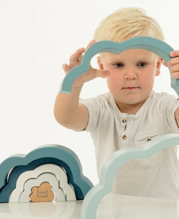 LLWT-25293-06 Label Label Drvena igračka duga - Blue - Image 5