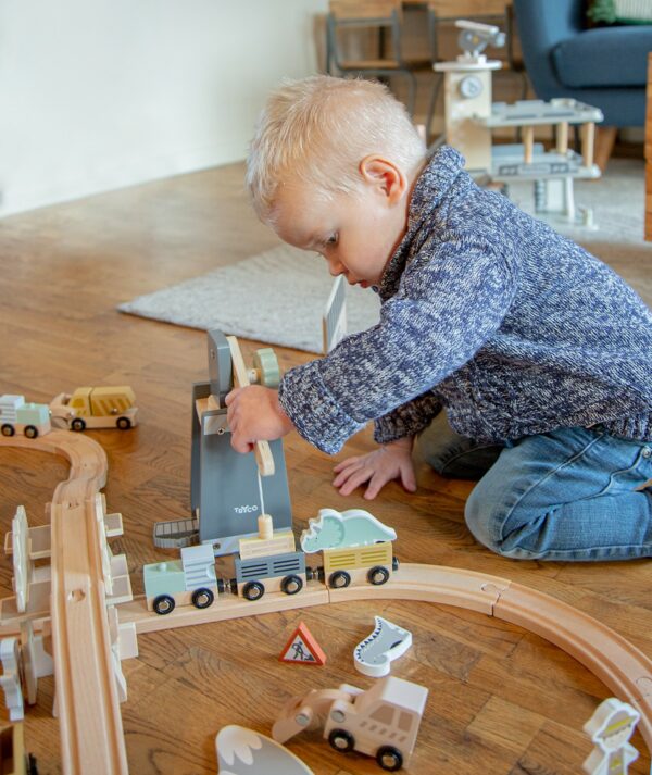 TR-35308002 Tryco Drvene ekstenzije za željeznički set - Građevinske mašine - Image 2