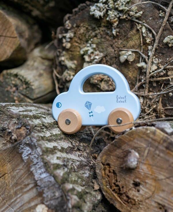 Label Label Drveni autić - Blue - Image 2