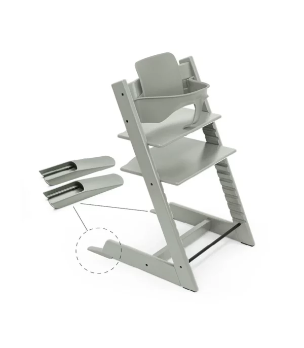 Stokke Tripp Trapp Hranilica Stolica + GRATIS Ogradica Baby Set² - Glacier Green - Image 2