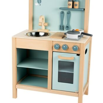 Label Label Drvena dječija kuhinja – Green