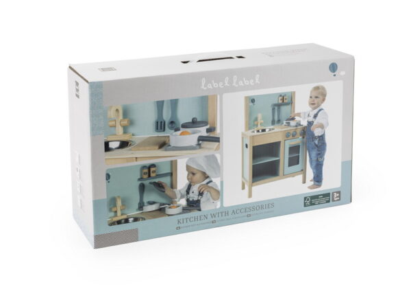 Label Label Drvena dječija kuhinja – Green - Image 3