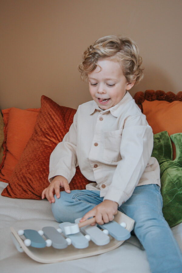 Label Label Drveni Ksilofon - Blue - Image 3