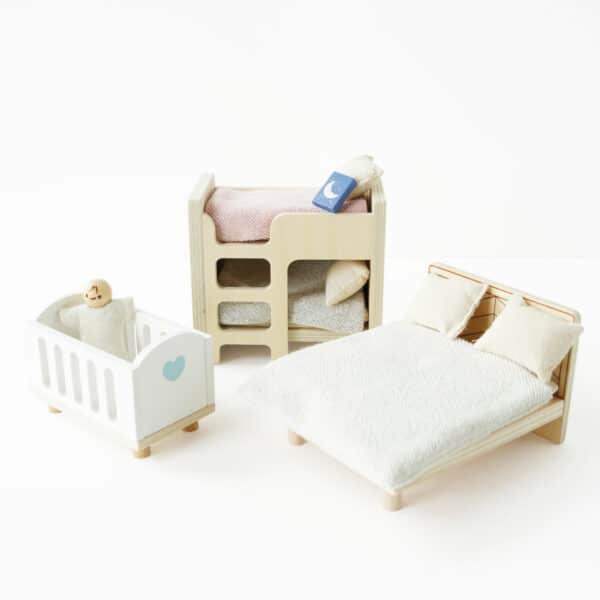 ME040-starter-furniture-set-bedrooms Le Toy Van Namještaj za kućice za lutke - osnovni set - Image 9