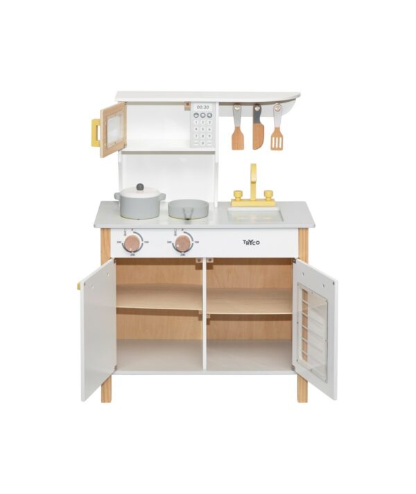 tryco-wooden-whitegold-kitchen (3) Tryco Drvena dječija kuhinja – White Gold - Image 4