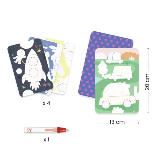 364501-3jpg-1000x1000-f Djeco Bojenje vodom - Na putu 18+ mjeseci - manji format -putno izdanje - Image 5