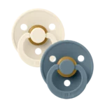 BIBS cucle Ivory & Petrol (6-18m) – 2kom