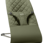 BabyBjörn Ležaljka za bebe Bliss - Classic quilt, Dark Green, Woven
