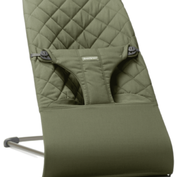 BabyBjörn Ležaljka za bebe Bliss - Classic quilt, Dark Green, Woven